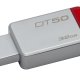 Kingston Technology DataTraveler 50 32GB unità flash USB USB tipo A 3.2 Gen 1 (3.1 Gen 1) Rosso, Argento 2