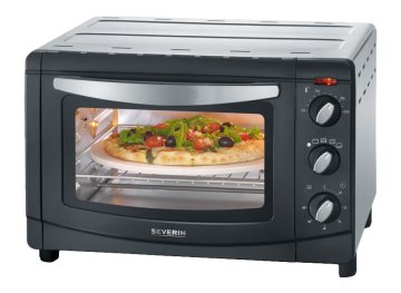 Severin TO 2061 fornetto con tostapane 20 L 1500 W Nero, Argento Grill