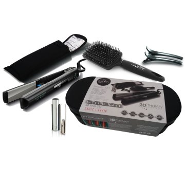 GA.MA Starlight 3D Therapy Bag Set Kit per lo styling dei capelli Caldo Nero 45 W 2 m