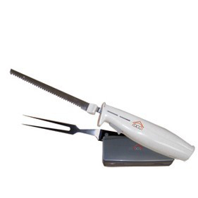 DCG Eltronic EM2121 coltello elettrico 100 W Acciaio inox, Bianco