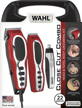 Wahl 79520-5616 tagliacapelli Nero, Rosso, Stainless steel