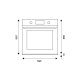 Bertazzoni F605HEREKAX forno 76 L 2100 W A Avorio, Stainless steel 5