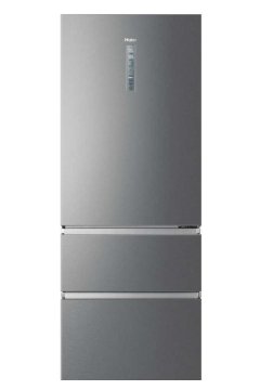 Haier 3D 70 Serie 3 A3FE743CPJ frigorifero con congelatore Libera installazione 450 L E Platino, Stainless steel