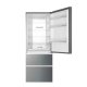 Haier 3D 70 Serie 3 A3FE743CPJ frigorifero con congelatore Libera installazione 450 L E Platino, Stainless steel 16