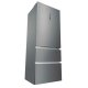 Haier 3D 70 Serie 3 A3FE743CPJ frigorifero con congelatore Libera installazione 450 L E Platino, Stainless steel 24