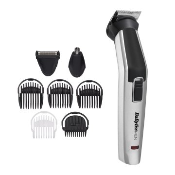 BaByliss 8-in-1 Titanium Argento, Nero Nichel-Metallo Idruro (NiMH)