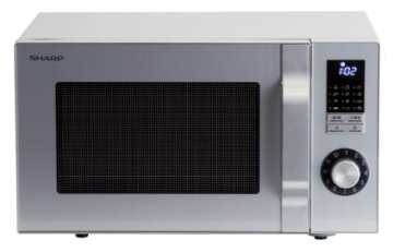 Sharp Home Appliances R644S forno a microonde Superficie piana Microonde combinato 23 L 900 W Argento