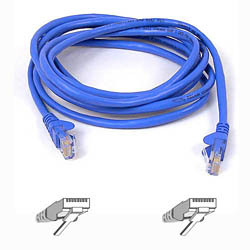 Belkin Cable patch CAT5 RJ45 snagless 1m blue cavo di rete Blu