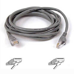 Belkin Cable patch CAT5 RJ45 snagless 2m grey cavo di rete Grigio Cat5e U/UTP (UTP)