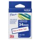 Brother TZE-252 nastro per etichettatrice Rosso su bianco 5
