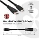 CLUB3D Mini HDMI™ to HDMI™ 2.0 4K60Hz Cable 1M / 3.28Ft 4