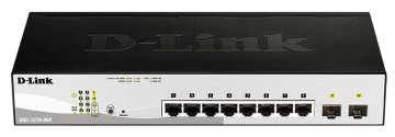 D-Link DGS-1210-08P switch di rete Gestito L2 Gigabit Ethernet (10/100/1000) Supporto Power over Ethernet (PoE) Nero