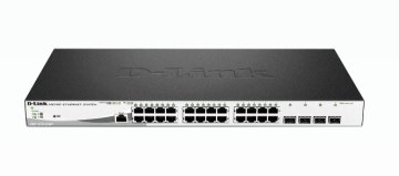 D-Link DGS-1210-28MP switch di rete Gestito L2 Gigabit Ethernet (10/100/1000) Supporto Power over Ethernet (PoE) 1U Nero, Grigio