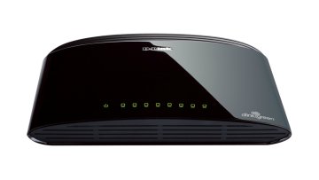 D-Link DES-1008D Non gestito Fast Ethernet (10/100) Nero