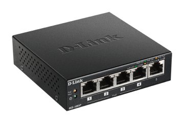 D-Link DGS-1005P/E switch di rete Non gestito Gigabit Ethernet (10/100/1000) Supporto Power over Ethernet (PoE) Nero