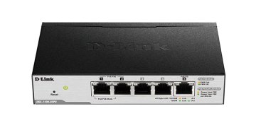 D-Link DGS-1100-05PD switch di rete Gestito L2 Gigabit Ethernet (10/100/1000) Supporto Power over Ethernet (PoE) Nero
