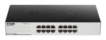 D-Link GO-SW-16G Non gestito L2 Gigabit Ethernet (10/100/1000) 1U Nero