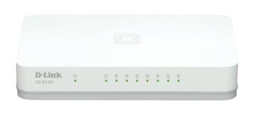D-Link GO-SW-8G/E switch di rete Non gestito Gigabit Ethernet (10/100/1000) Bianco