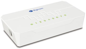 Digicom SWF08-T02 Fast Ethernet (10/100) Bianco