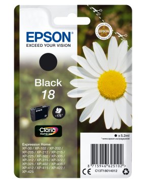 Epson Daisy Cartuccia Margherita Nero Inchiostri Claria Home 18