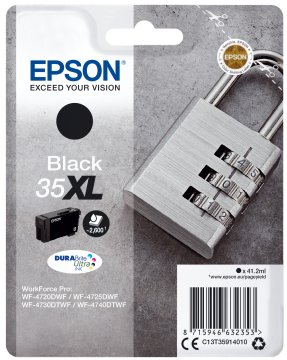 Epson Padlock Singlepack Nero 35XL DURABrite Ultra Ink