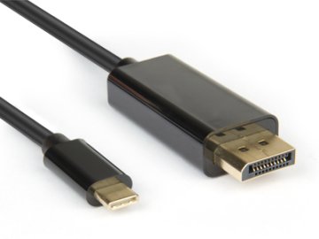 Hamlet XVAUC-DP4K20 cavo e adattatore video 2 m USB tipo-C DisplayPort Nero