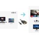 Hamlet XVAUC-VGA20 cavo e adattatore video 2 m USB tipo-C VGA (D-Sub) Nero 4