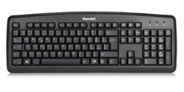 Hamlet Nero Soft Touch tastiera usb italiana professionale