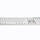Hamlet XKKITA-MCBT tastiera Universale Bluetooth Italiano Argento, Bianco 4