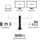 Hamlet Docking Station USB 3.0 Dual Display dual display DVI e HDMI, hub con 6 porte usb, LAN E AUDIO 16
