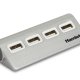 Hamlet 4 port Hub usb 2.0 a 4 porte 480 Mbps 2