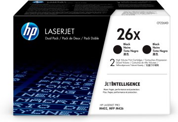 HP Confezione da 2 cartucce Toner originali nero ad alta capacità LaserJet 26X