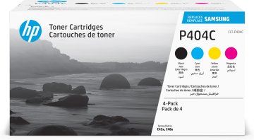 Samsung Confezione da 4 cartucce toner originali HP CLT-P404C (ciano/magenta/giallo/nero)