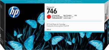 HP Cartuccia di inchiostro rosso cromatico 746 DesignJet da 300 ml