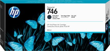 HP Cartuccia di inchiostro nero opaco DesignJet 746 da 300 ml