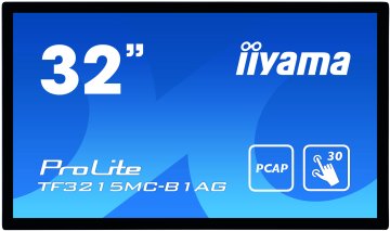 iiyama ProLite TF3215MC-B1AG Monitor PC 81,3 cm (32") 1920 x 1080 Pixel Full HD LED Touch screen Chiosco Nero