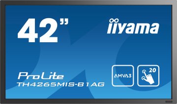 iiyama ProLite TH4265MIS-B1AG Monitor PC 106,7 cm (42") 1920 x 1080 Pixel Full HD LED Touch screen Nero