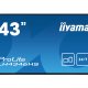iiyama LH4346HS-B1 visualizzatore di messaggi Pannello piatto per segnaletica digitale 108 cm (42.5