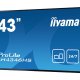 iiyama LH4346HS-B1 visualizzatore di messaggi Pannello piatto per segnaletica digitale 108 cm (42.5