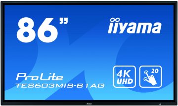 iiyama ProLite TE8603MIS-B1AG Monitor PC 2,18 m (86") 3840 x 2160 Pixel 4K Ultra HD Touch screen Multi utente Nero