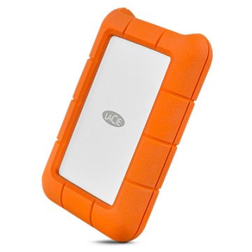 LaCie Rugged USB-C disco rigido esterno 1 TB Arancione, Argento