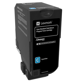 Lexmark 74C2SC0 cartuccia toner 1 pz Originale Ciano