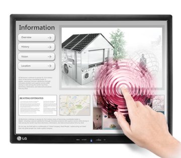 LG 17MB15T-B Monitor PC 43,2 cm (17") 1280 x 1024 Pixel LED Touch screen Multi utente Nero