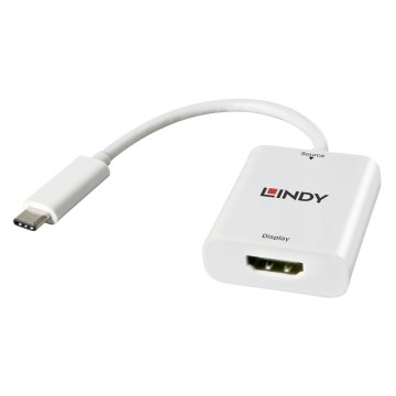 Lindy 43244 adattatore grafico USB 3840 x 2160 Pixel Bianco