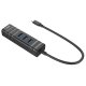 Lindy 43249 hub di interfaccia USB 3.2 Gen 1 (3.1 Gen 1) Type-C 5000 Mbit/s Nero 4