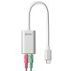 Lindy 42711 cavo per cellulare Bianco USB C 3.5mm 3