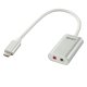 Lindy 42711 cavo per cellulare Bianco USB C 3.5mm 4