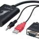 Lindy 38188 cavo e adattatore video HDMI VGA (D-Sub) + 3.5mm + USB Type-A Nero 2