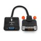 Lindy 38189 cavo e adattatore video 0,1 m DVI-D VGA (D-Sub) Nero 5