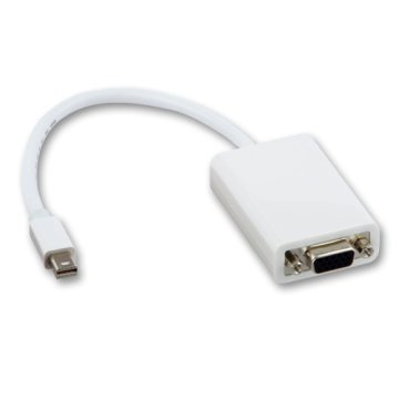 Lindy 41015 cavo e adattatore video VGA (D-Sub) Mini DisplayPort Bianco